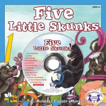 Paperback Five Little Skunks [With CD (Audio)] Book