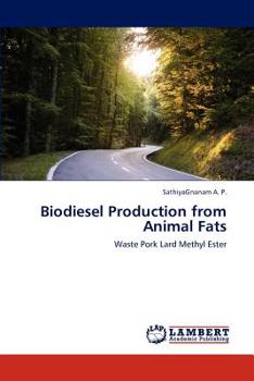 Paperback Biodiesel Production from Animal Fats Book