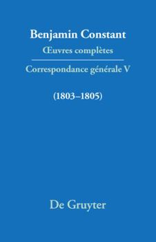 Hardcover Correspondance 1803–1805 (Quatrieme Periode (1821-1830)) (French Edition) [French] Book