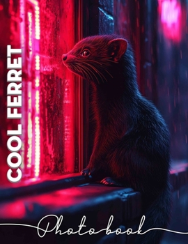Cool Ferret Photo Book: Collection Featuring 40 Unique Images Of Playful Ferrets For Animal Lovers