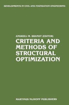 Hardcover Criteria and Methods of Structural Optimization Book