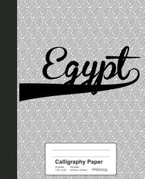 Paperback Calligraphy Paper: EGYPT Notebook Book