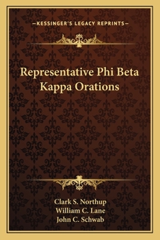 Paperback Representative Phi Beta Kappa Orations Book