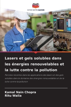 Paperback Lasers et gels solubles dans les énergies renouvelables et la lutte contre la pollution [French] Book