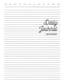 Paperback Daily Journal: Lined Notebook Journal for Daily Diary Writing, Planning, To-Do Lists and Scribbling Book
