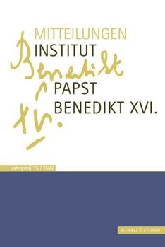 Paperback Mitteilungen Institut Papst Benedikt XVI [German] Book