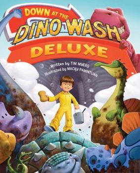 Hardcover Down at the Dino Wash Deluxe Book