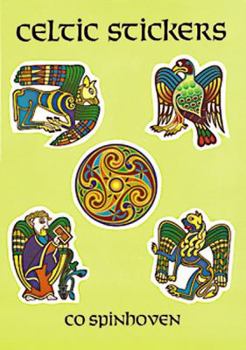 Paperback Celtic Stickers: 24 Full-Color Pressure-Sensitive Designs Book