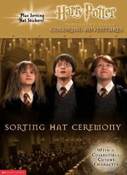 Paperback Harry Potter Sorting Hat Ceremony Coloring/Activity Book [With Sticker Sheet] Book