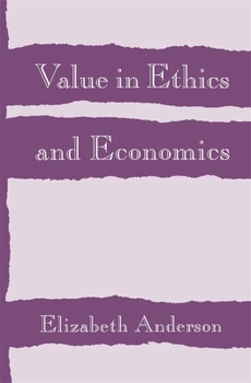 Paperback Value in Ethics and Economics Book
