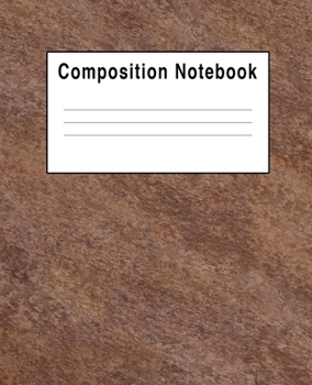 Paperback Composition Notebook: Brown Book