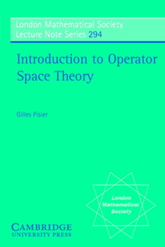 Paperback Introduction to Operator Space Theory Book