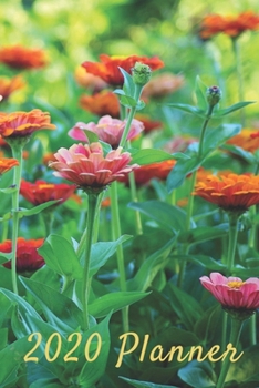 Paperback 2020 Diary Planner with Garden Flower Cover: Monthly and Weekly Calendars with Phone Book, Password Log and Journal Book