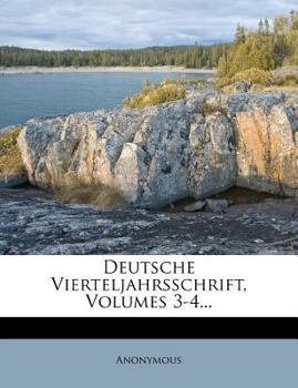 Paperback Deutsche Vierteljahrsschrift, Volumes 3-4... [German] Book