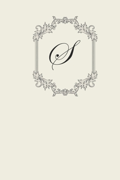 Paperback S: Monogrammed Journal-150 pages- Lined with numbered pages- Perfect Personalized Gift-Personalized Diary or Monogrammed Book