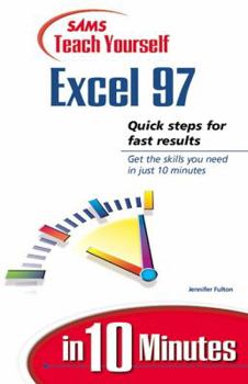Paperback Teach Yourself Excel 97 in 10 Minutes Book