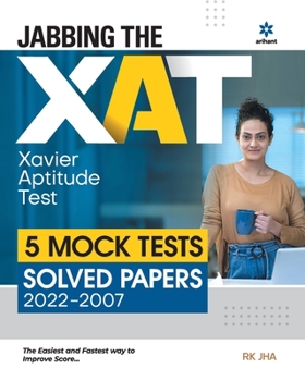 Paperback Jabbing The XAT Mock Test And Solved Papers (2022-2007) Book