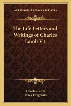 Paperback The Life Letters and Writings of Charles Lamb V1 Book