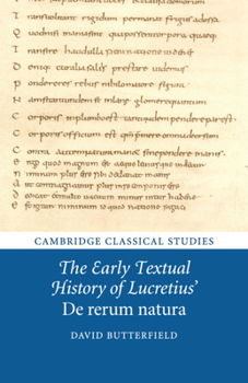 Paperback The Early Textual History of Lucretius' De rerum natura Book