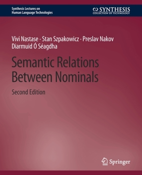 Paperback Semantic Relations Between Nominals, Second Edition Book