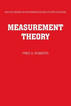 Paperback Measurement Theory: Volume 7: With Applications to Decisionmaking, Utility, and the Social Sciences Book