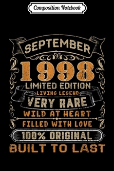 Paperback Composition Notebook: September 2001 18 Year Old 18th Birthday Gift 2001 Years Journal/Notebook Blank Lined Ruled 6x9 100 Pages Book