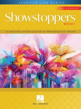 Paperback Showstoppers, Book 1: Jennifer Linn Series - 10 Original Easy Intermediate Levels Piano Solos in Progressive Order Book