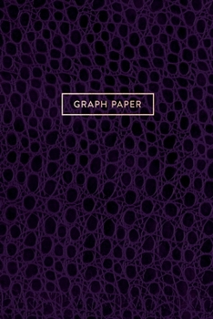 Graph Paper: Executive Style Composition Notebook - Deep Purple Alligator Skin Leather Style, Softcover 6 x 9 - 100 pages (Office Essentials)