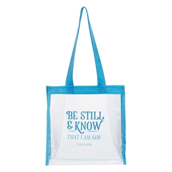 Misc. Tote Clear Be Still & Know Psalm 46:10 Book