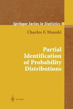 Paperback Partial Identification of Probability Distributions Book