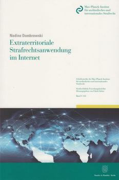 Paperback Extraterritoriale Strafrechtsanwendung Im Internet [German] Book