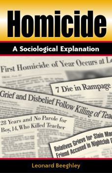 Paperback Homicide: A Sociological Explanation Book