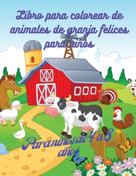 Paperback Libro para colorear de animales de granja para ni?os: Libro de dise?os adorables de animales de granja, 50 adorables dise?os de animales de granja par [Spanish] Book