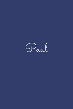 Paperback Paul: notebook with the name on the cover, elegant, discreet, official notebook for notes, dot grid notebook, Book