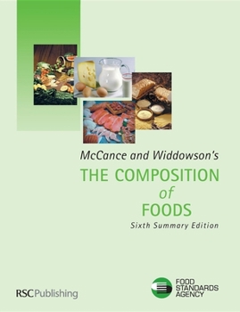 Paperback McCance and Widdowson's the Composition of Foods Book