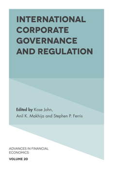 Hardcover International Corporate Governance and Regulation Book