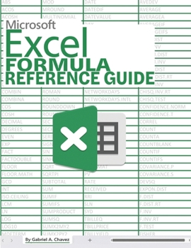 Paperback Excel Formula Reference Guide Book