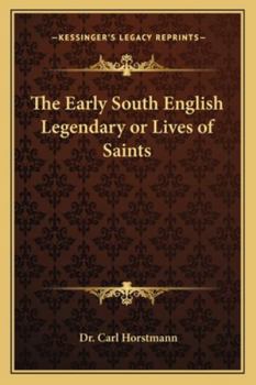 Paperback The Early South English Legendary or Lives of Saints Book