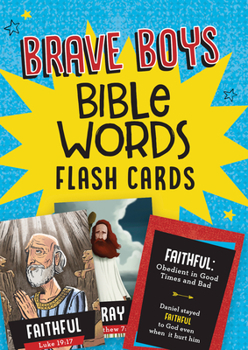 Misc. Brave Boys Bible Words Flash Cards Book