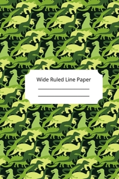 Paperback Camouflage Art Theme Wide Ruled Line Paper Book