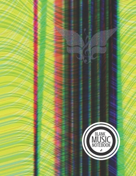 Blank Music Notebook: Music Manuscript Paper For Notes, Blank Notebook 12 Staves, 120 Pages, 60 Sheets, 8,5” x 11”, Abstract Cover Design (volume 4)