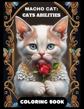 Paperback Cat Coloring Book for Adults: SMART KITTENS SERIES: MACHO CAT; cat's abilities. Explore Intelligence, Agility, and Purr-sonality in over 40 Intricat Book