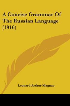 Paperback A Concise Grammar Of The Russian Language (1916) Book