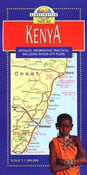 Hardcover Kenya Travel Map Book