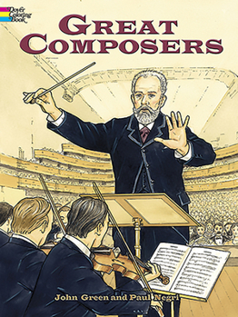 Paperback Great Composers Coloring Book