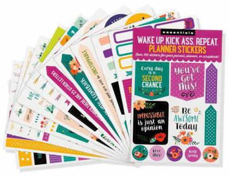 Gift Planner Stickers Wake Up Kick Ass Book