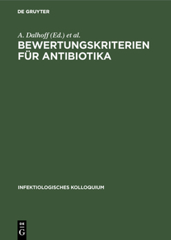 Hardcover Bewertungskriterien für Antibiotika [German] Book