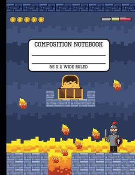 Paperback Composition Notebook Wide Ruled: Video Game Fun and Trendy Back to School Writing Book for Students 8.5 x 11 inches Book