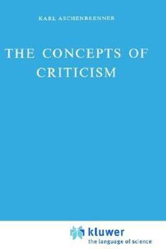 Hardcover The Concepts of Criticism Book