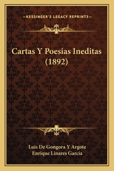 Paperback Cartas Y Poesias Ineditas (1892) [Spanish] Book